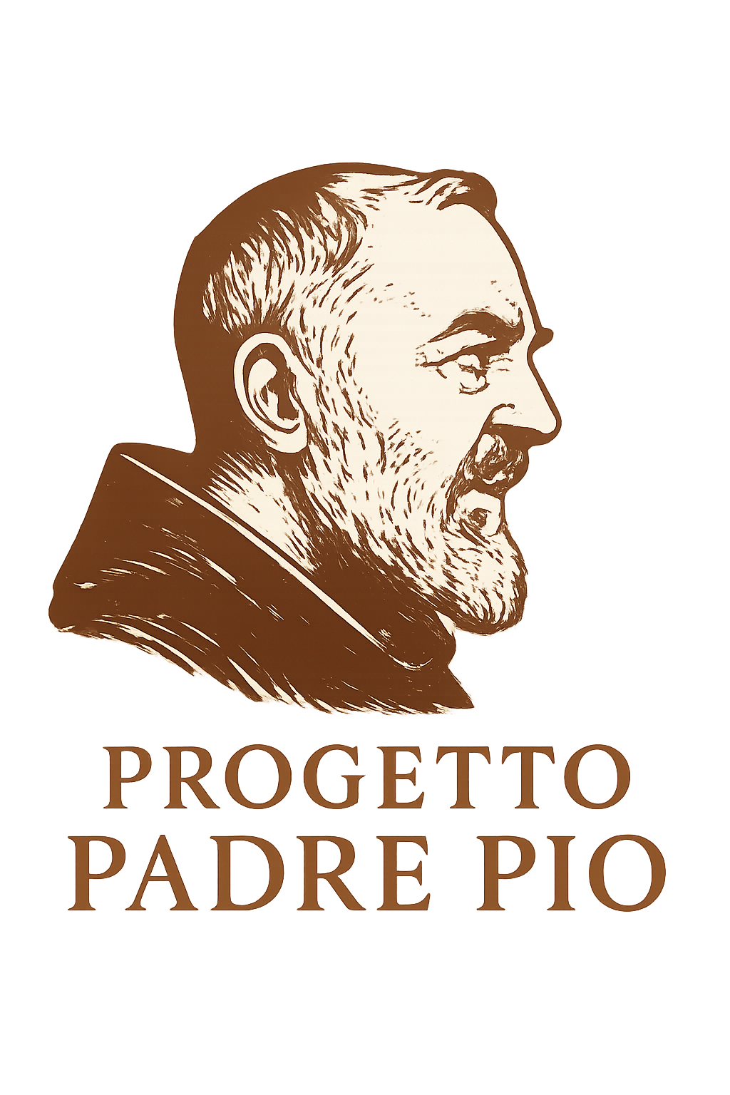 Logo/ritratto del progetto Padre Pio